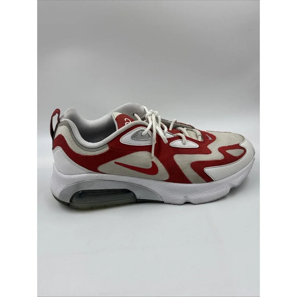 Mens Nike Air Max 200 University Red Fashion Athletic Casual AQ2568 100 Size 9.5